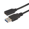 USB 3.0线缆，Type-C母头/A型公头，3英尺（0.9米）的图片