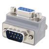 Premium DB9 right angle male to female Adapter female stand-off version的图片