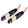 MPO w/ pins to MPO w/ pins, 12 Fiber Ribbon, OM1 62.5/125 Multimode, OFNR Jacket, Orange, 1.0m的图片