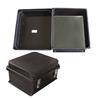 14×12×7英寸（35.6×30.5×17.8厘米）UL®认证NEMA-4X级防风雨接线盒，黑，带空白铝制安装板的图片