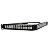 1.75"x19" (1U) 24 Port  Low Profile Category 6 Feed-Thru Mini-Coupler V-Panel with Cable Manager的图片