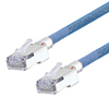 Category 5e Slim Aerospace Ethernet Cable High-Temp Double Shielded FEP Blue RJ45, 5.0ft的图片