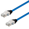Category 6a Slim Ethernet Patch Cable, Shielded, Dual Rated CM-LSZH, Blue, 20.0Ft的图片