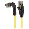 6类直角型RJ45以太网跳线，直通/直角下出线，黄，1英尺（0.3米）的图片
