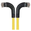 6类直角型RJ45以太网跳线，直角左出线/直角右出线，黄，1英尺（0.3米）的图片