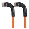 6类直角型RJ45以太网跳线，直角左出线/直角左出线，橙，30英尺（9.1米）的图片