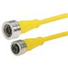 Brad® Ultra-Lock® M12线缆，5针，A编码，IP69K级，公头/母头，22AWG，PVC，黄，2米的图片