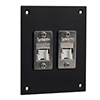 Universal Sub-Panel, 2 Shielded Category 5e Tool-less PoE+ Compliant Jacks的图片